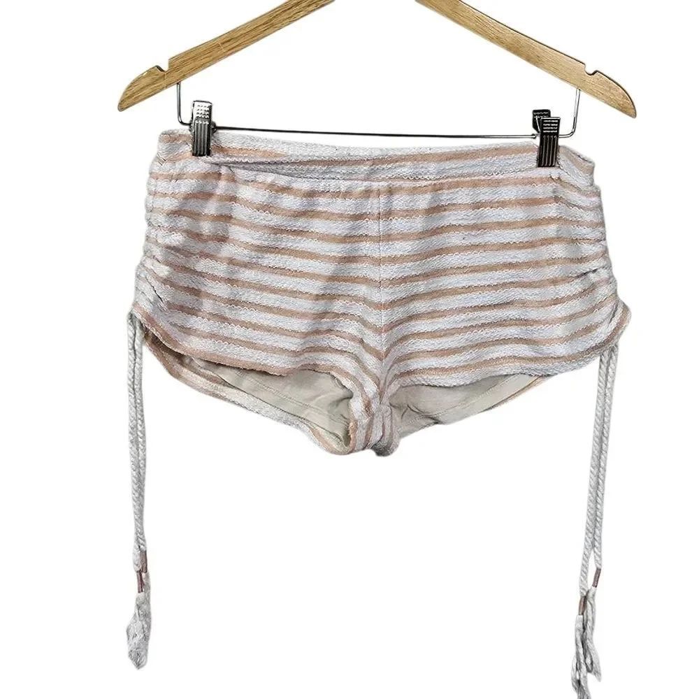 Altar'd State Cream and Tan Women Shorts Size M